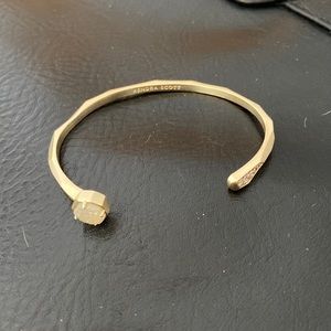 Kendra Scott cuff bracket - gold color with a clear/white stone